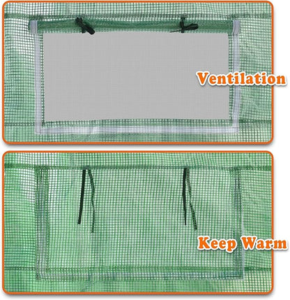 Strong Camel Replacement Greenhouse Cover for Walk in Greenhouse Frame Green House Top Cover (Frame NOT Included) (25 X 10 X 6.6ft)