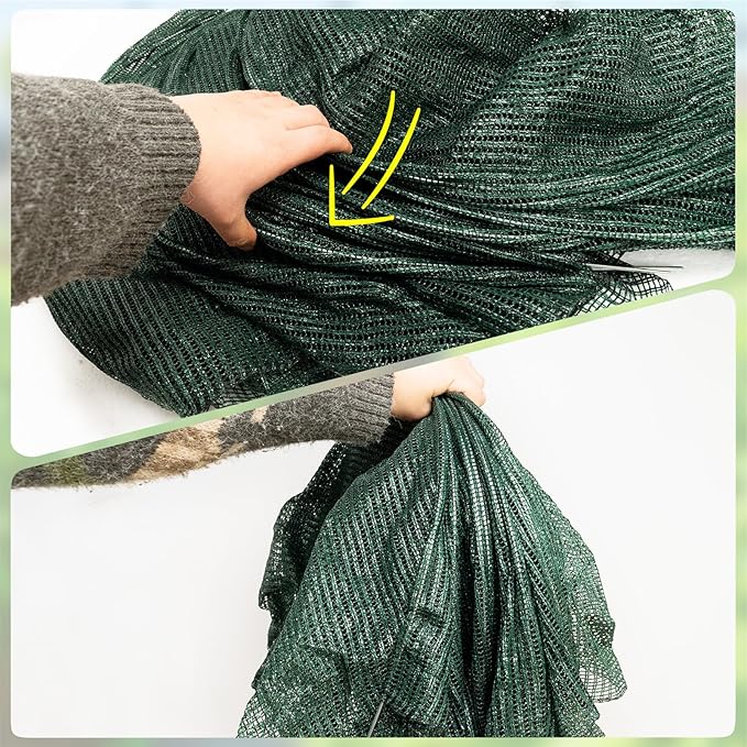 2 in 1 Portable Greenhouse Protection from Sun Heat,Garden Tunnel Shade Net Cover with Quick-Release Technology,Row Covers for Vegetables Plant Cover from Sun (Pack 2)