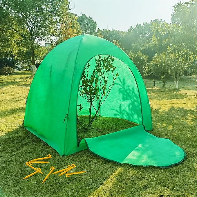 59″*59″*60″ Winter Plant Warm Covers - Raised Bed Cover, Garden Row Accelerator, Warm Tent Freeze Protection Humidity Domes for Germination, Seedling Propagation Protecting Plants from Animals