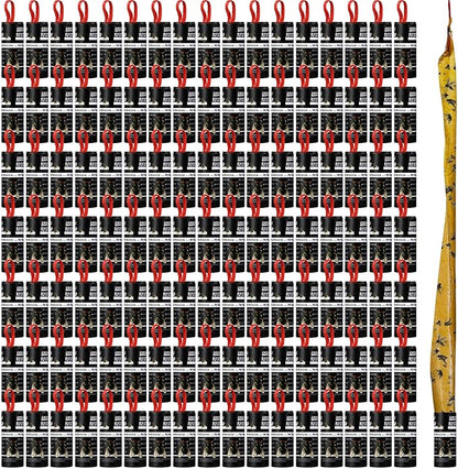 Qualirey 160 Pack Fly Strips Sticky Fly Trap Indoor Outdoor Hanging Ribbon Tape Paper Flying Insect Trap Gnat Killer Traps Catcher for Fruit Flies, Bug, Insect, Pest (Black)