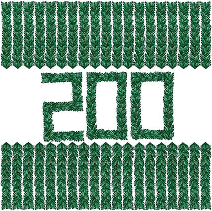 Uieke 200 Pcs Christmas Garland Ties 12Inch Artificial Pine Needles Garland Faux Pine Greenery Stems Twist Wired Tree Branches Wreath Tie for Craft Gift Wrapping Party Supply Christmas Decoration