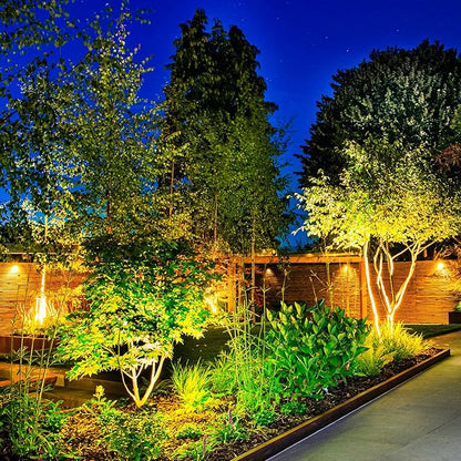 Solar Spot Lights Outdoor, 2 Pack Solar Landscape Spotlights IP65 Waterproof 9.8ft Cable, Auto On/Off Outdoor Wall Lights for Garden Yard Driveway Porch Walkway Pool (3000K Warm White)