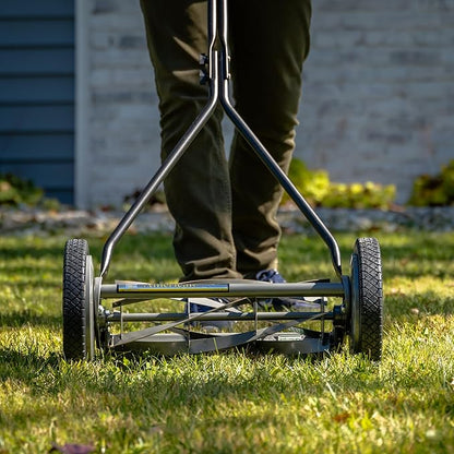 American Lawn Mower Company 1415-16 16-Inch 5-Blade Push Reel Lawn Mower, 5-Blade, Gray