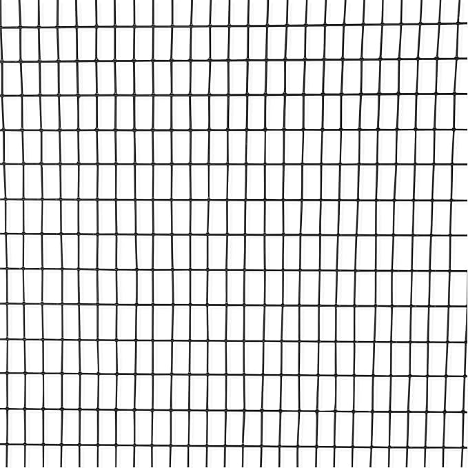 Fencer Wire 16 Gauge Black Vinyl Coated Welded Wire Mesh Size 0.5 inch by 1 inch (2 ft. x 100 ft.)