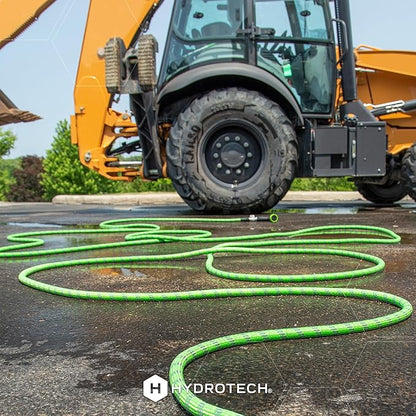 HydroTech 50 ft Expandable Garden Hose - Pro Series, 2x Max Flow, 3/4" No-Kink Flexibility, Lightweight Hose for Lawn, Garden, Car Washing, Deck and Patio Cleaning