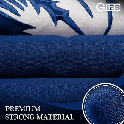G128 South Carolina SC State Flag | 6x10 Ft | StormFlyer Series Embroidered 220GSM Spun Polyester | Embroidered Design, Indoor/Outdoor, Brass Grommets, Heavy Duty, All Weather