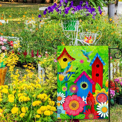 spring summer Fall sunflower garden flags for outside, Seasonal Farmhouse Yard Flags for Outside decoration