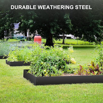 Landscape Edging - 39 Inch x 6 Inch Garden Border, 6PCS, Black Lawn Edge for Garden Yard