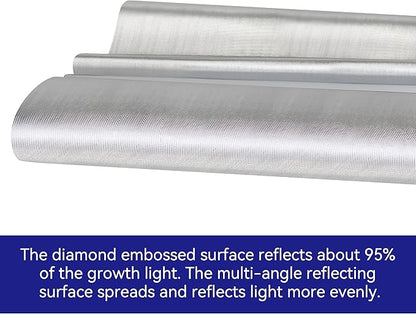 TEXALAN(R) Diamond Film Foil Roll Highly Reflective Mylar Film Roll for Grow Room 4X25FT 6 Mil