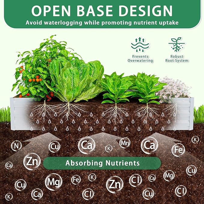 6x3x1 Ft Planter Raised Bed with Cover, Metal Planter Box with Cover, Planters Small Antifreeze Greenhouse Kit for Outdoor Plants, Flower, Galvanized Garden Bed Planter Gardening Supplies