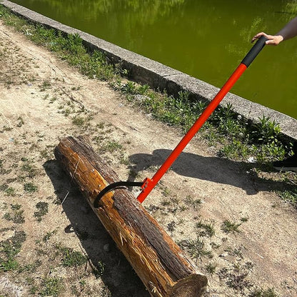 58 in Felled Cant Hook Logging Tool - Cant Hook Log Roller Tool, max 19 Inch Opening Felling Log Roller Tool