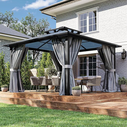 12 Ft. W X 12 Ft. D Aluminum Patio Hardtop Gazebo