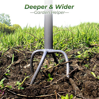 Walensee Upgrade Twist Tiller Manual Hand Tiller Garden Claw Cultivator with a Removable Big Claw, Garden Claw Tool Long Handle Steel Tiller Lawn Aerator Soli Lossener for Gardening Bed and Plant Box