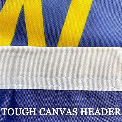 North Carolina State Flag 3x5 Double Sided- 3Ply 240D 4 Rows Stitched- North Carolina Republic Flag- UV Fade Resistant With Canvas Header & 2 Brass Grommets- Double Sided North Canrolina Sates Flags