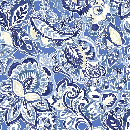 LVTXIII Set of 2 Patio Throw Pillows Waterproof 20"x20" Fade Resistant Outdoor Throw Pillows with Inserts, Decorative Garden Toss Pillow Cushions for Home Patio Sofa Use, Floral Bluish Violet