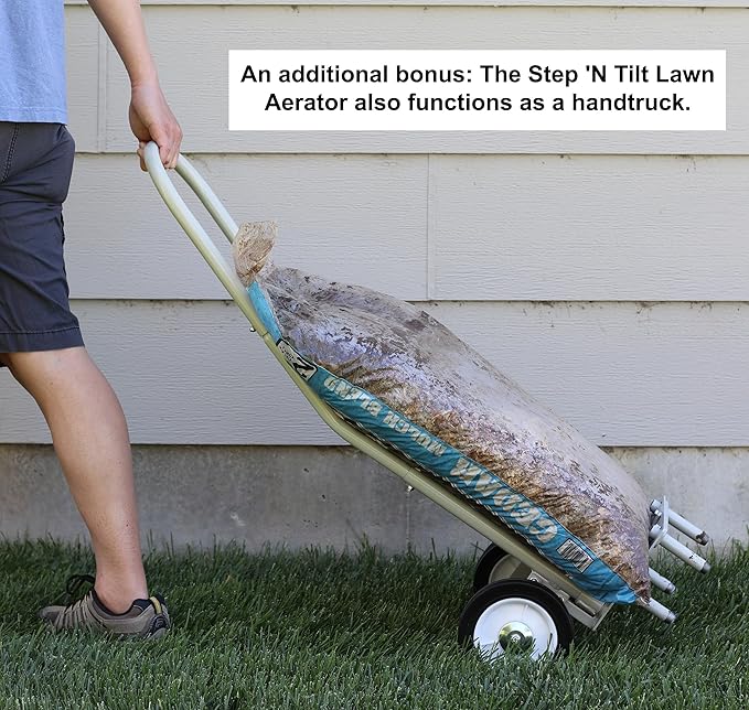 Step 'N Tilt Lawn Aerator Version 4 Kit (4.5 Inch Extra Long Coring Tines Without Container)