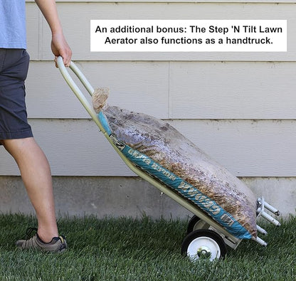 Step 'N Tilt Lawn Aerator Version 4 Kit (4.5 Inch Extra Long Coring Tines Without Container)