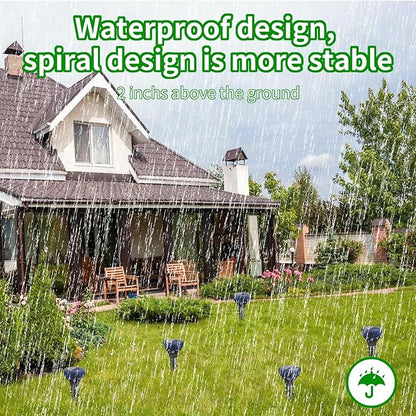 Mole Repellent Solar Powered,Gopher Repellents,Solar Powered Waterproof Vole Repellent, Flash&Vibration is Suitable for Lawn, Courtyard and Outdoor Mole Deterrent for Yard
