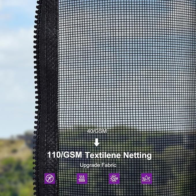 PURPLE LEAF 12'x12' Hardtop Gazebo with Lights Heavy-Duty Galvanized Steel Double Roof Outdoor Patio Gazebo Including Netting and Curtains for Garden Lawn Backyard Grey