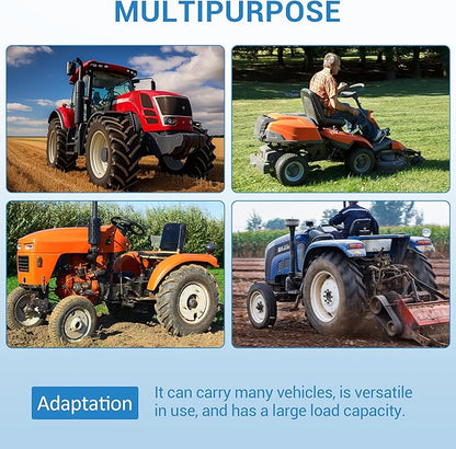 Garden Dump Cart, 1500 LBS Capacity 22 Cubic Feet Heavy Duty Steel ATV Trailer Pull Behind Yard Wagon with 2 Wheels, Outdoor Lawn Mower Cart for Tractor, ATV, UTV