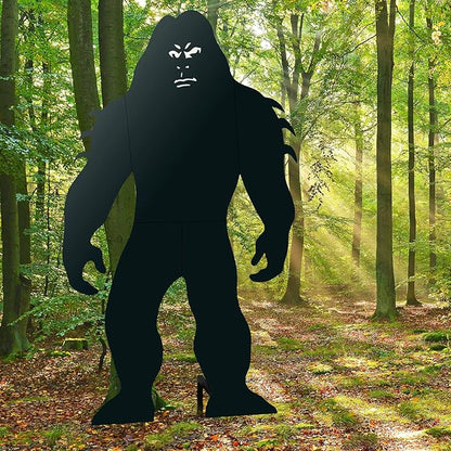 7.4Ft Tall Bigfoot Metal Outdoor Decor Big Foot Sasquatch Gifts for Men/Women/Dad Unique Bigfoot Silhouette Statues Perfect for Patio and Lawn Decor, Garden Decor, Yard Art, Yard Display