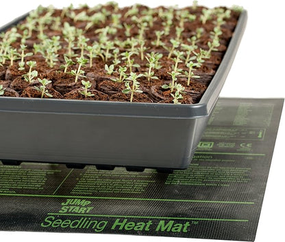 Hydrofarm Jump Start MT10008,45 Watt UL Certified Seedling Seedling & Germination Heat Mat, 20"x20", Black