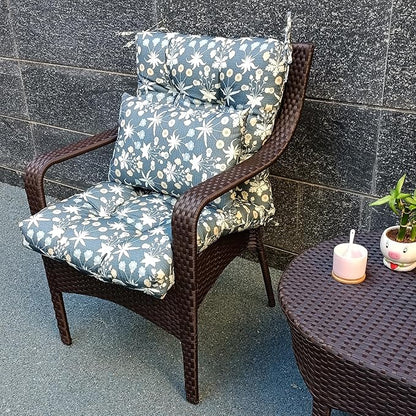 ADLIVWYD Lumbar Pillows for Indoor Outdoor uses,Waterproof Removable Cover with Zipper Outdoor Pillows Set of 2 for Patio Furniture,12×20 Inch (Charcoal Floral)
