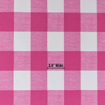 RSH DECOR: Square Throw Pillows Set of 2 | 20” x 20” | All-Weather Spun Fabric | Water and Fade-Resistant | Outdoor Accent Pillows for Patio Furniture | Classic Pink Buffalo
