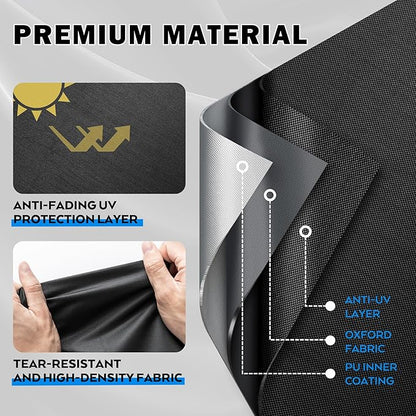 Grill Cover for Traeger Woodridge Elite Pellet Grill TFC97XLH, Outdoor Griddle Cover for Traeger Elite/Pro Pellet Smoker Grill, Waterproof BBQ Grill Cover for All Weather