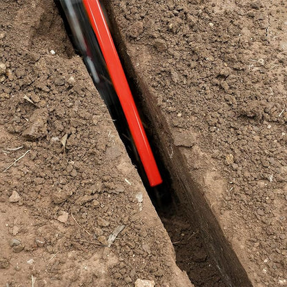 429cc 14HP Kohler Gas Powered E-Start Cable Ditching Mini Trencher,24'' Trench Depth, 27pcs Carbide Alloy High-Pressure Teeths,TCR1500 (Red)