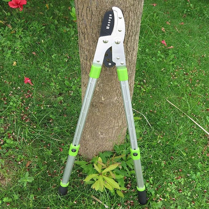 Bypass Lopper with Extendable, Anvil Lopper Heavy Duty, Tree Trimmer Telescopic 26-41 Inch, Garden Pruner 5 Sections Handle Adjustment, Branch Cutter with 2 Inch Cut Capacity