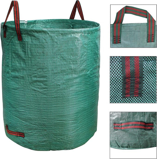 PHYEX Professional 4-Pack 132 Gallon Gardening Bags for Lawn Yard, Extra Large Reusable Leaf Bags, Waste and Trash Container