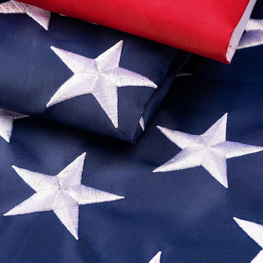 XIFAN Premium American Flag 2x3 Outdoor, Heavy Duty 210D Tough Polyester, Long Lasting US Flags for High Wind Outside with Embroidered Stars, Sewn Stripes, Brass Grommets