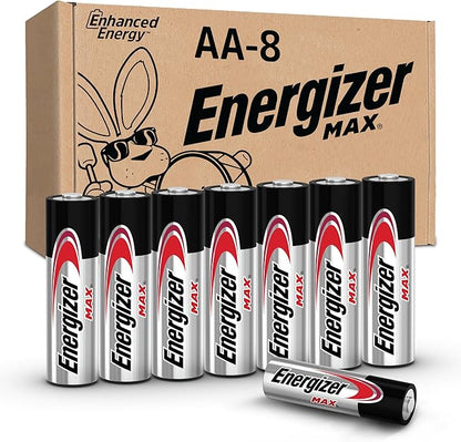 Energizer MAX AA Batteries (8 Pack), Double A Alkaline Batteries