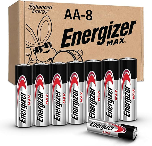 Energizer MAX AA Batteries (8 Pack), Double A Alkaline Batteries