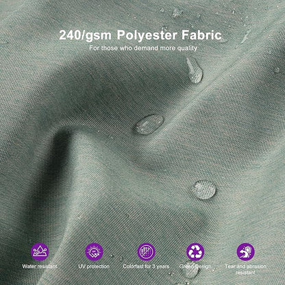 PURPLE LEAF 10 FT Cantilever Patio Umbrella Outdoor Umbrella with 220lbs Base Large Square Windproof Offset Umbrella for Pool Deck Garden, Mint Green
