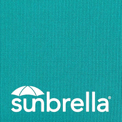 Outdoor Sunbrella Decorative Pillows with Triple Coconut Buttons Pack of 4, 16" x 16" Outdoor Pillow Set for Couch Bed Throw Patio Sofa, Canvas Aruba/Cast Ash