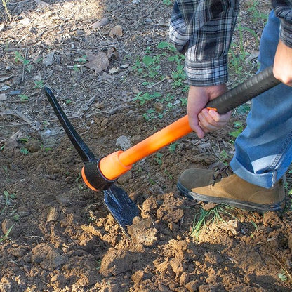 VNIMTI Pick Axe for Digging, Heavy Duty Pickaxe with Shock Absorbing Handle, 36 Inches