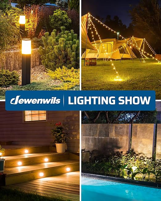 DEWENWILS 300W Low Voltage Landscape Transformer, Outdoor Low Voltage Transformer with Photocell Sensor & Timer, 120V AC to 12V DC, Landscape Lighting Transformer for Spotlight Garden Light Steplight