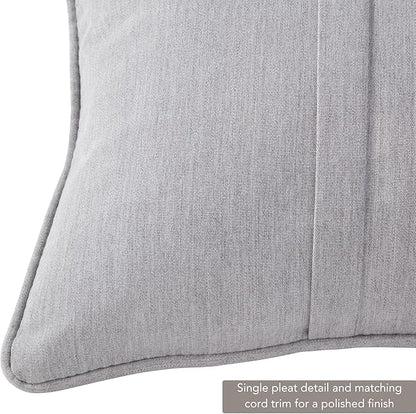 Greendale Home Fashions Sunbrella 21" x 14" Rectangle Outdoor Throw Pillow with Removable Cover (Set of 2), Canvas Granite 2 Count