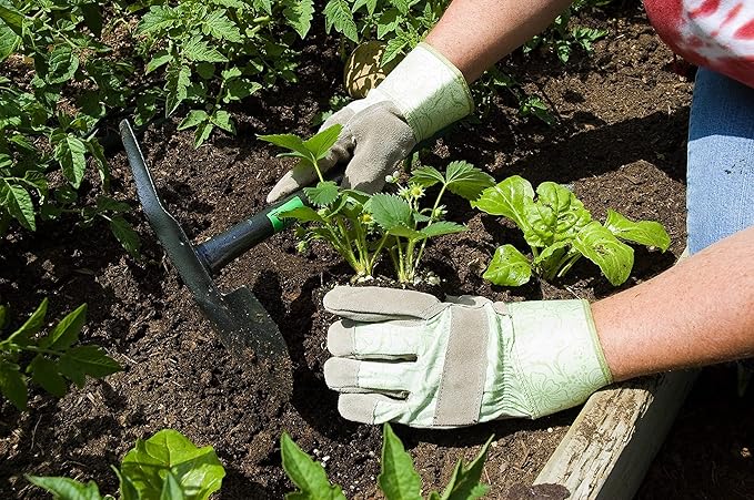 Yard Butler Terra Garden Hand Tools - Weeding Hand Tiller Tool for Efficient Gardening - Weed Remover Tool for Lawn & Garden Care - Durable Gardening Accessory, Planter