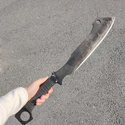 Full Tang Manganese Steel Machete Sword with Sheath for Collection, Practice, Outdoor Use-20.1 Inch