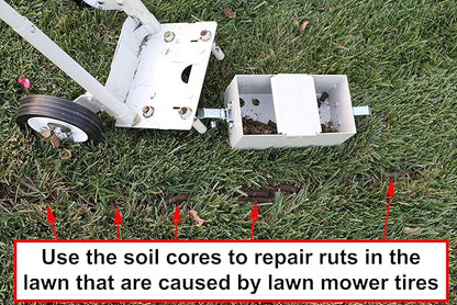 Step 'N Tilt Core Lawn Aerator Version 4 Kit (3.4 Inch Standard Length Coring Tines with Soil Core Container)