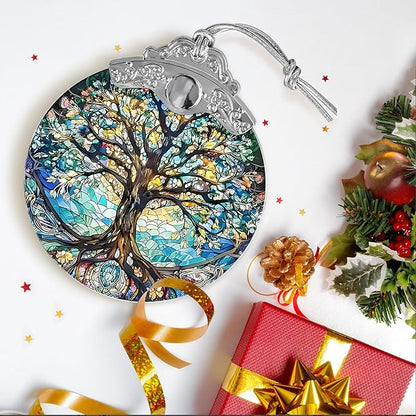 Tree of Life Stained Glass Suncatcher - Holidays & Christmas Tree Ornament, Decor & Gifts