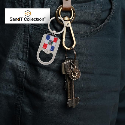 SandT Collection Dominican Bottle Opener Keychain