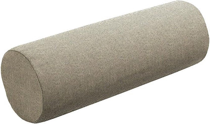 Cushion Source 20" x 6" Sunbrella Bolster Pillow, Indoor/Outdoor Decorative Support Pillow, Fade and Water Resistant, Sunbrella Linen Stone