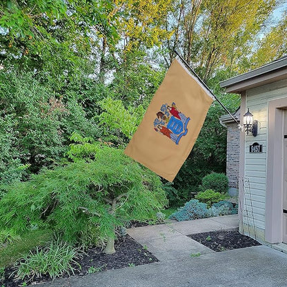 Bradford New Jersey Flag 3x5 ft Outdoor, Heavy Duty Double Sided New Jersey State NJ Flags, 3 Layers Vivid Color American Newjersey State Flag for Decoration