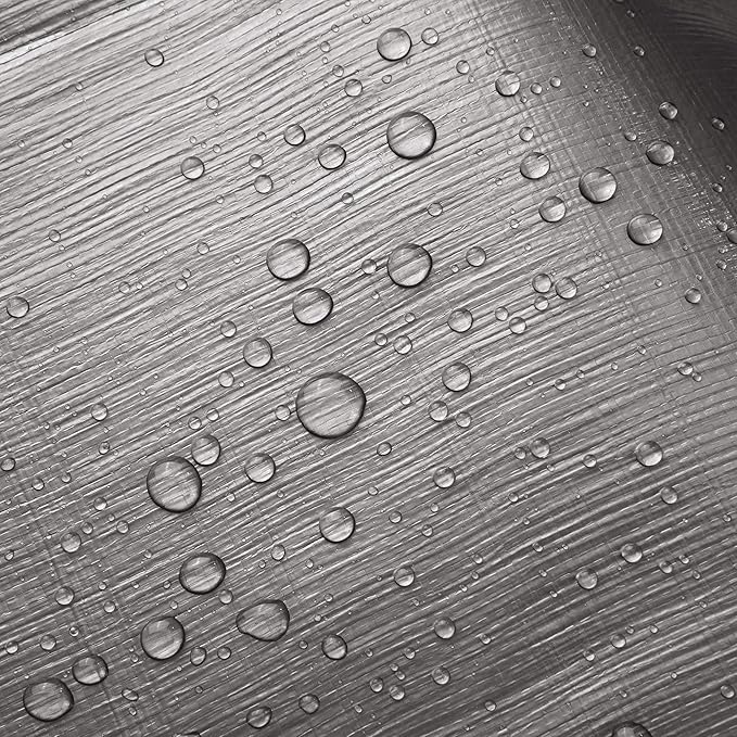 Yescom 10x15ft Heavy Duty Reinforced Poly Tarp 10-mil Waterproof Tarpaulin Ground Sheet Camping Tent Cover with Eyelets Reversible Silver Black Tarps