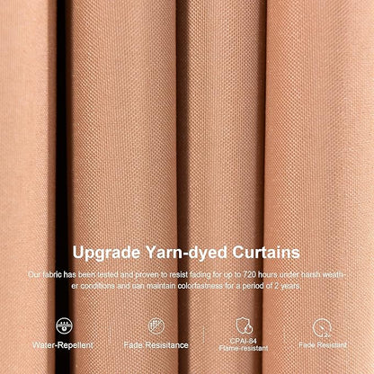 PURPLE LEAF 14' X 28' Outdoor Hardtop Gazebo Patio Wide Aluminum Frame Metal Double Roof with Heavy Duty Netting and Curtains for Permanent Hard Top Pavilion Screen Khaki