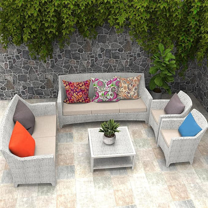 Outdoor Pillows Set of 2, 22''×22''Waterproof Throw Pillow for Patio Furniture, Feathers and Down Filled Outside Decorative Pillows Inserts for Garden, Porch Swing, Couch and Sofa